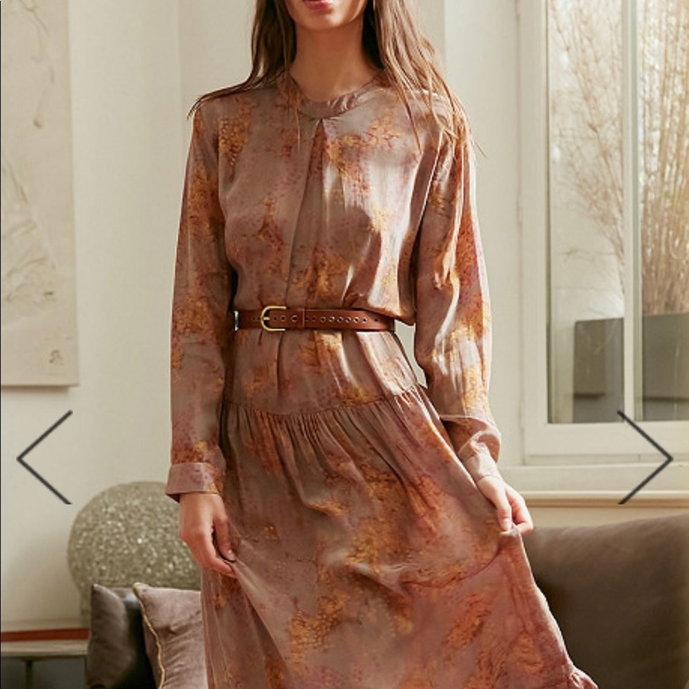 Free People Mes Desmoiselles taupe September maxi - Picture 1 of 11